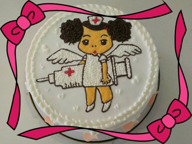 小護士圖案蛋糕