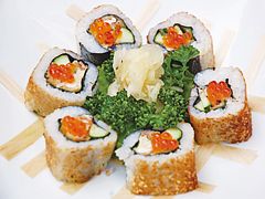 軟殼蟹香煎壽司-