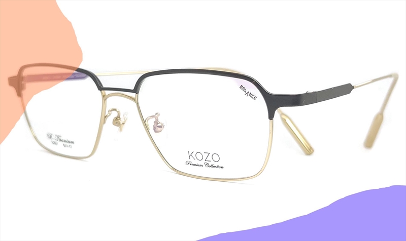 日本KOZO 純鈦平衡鏡框-大眼睛眼鏡(華慶眼鏡行)