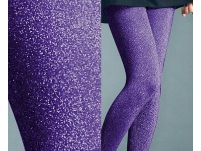 銀蔥褲襪–暗紫色-