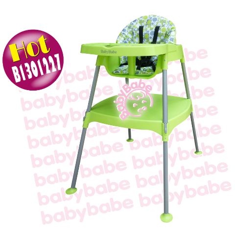 BabyBabe 多功能兒童餐桌椅–田園綠-