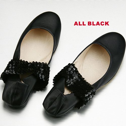 ALL BLACK 08春夏新品 - 時尚芭蕾舞鞋-
