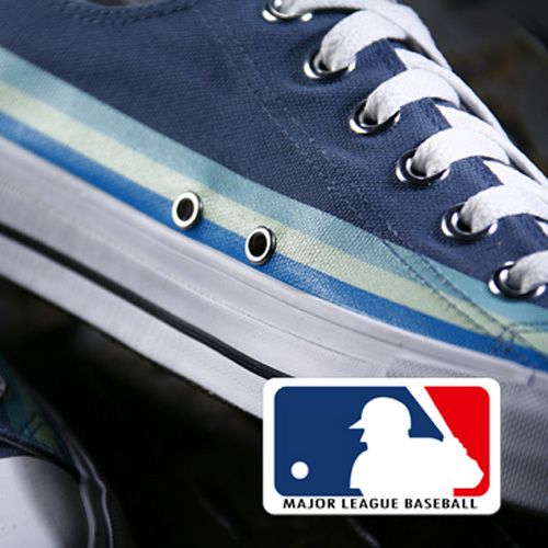 MLB大聯盟洋基~充滿年輕有活力線條帆布鞋男女尺寸-