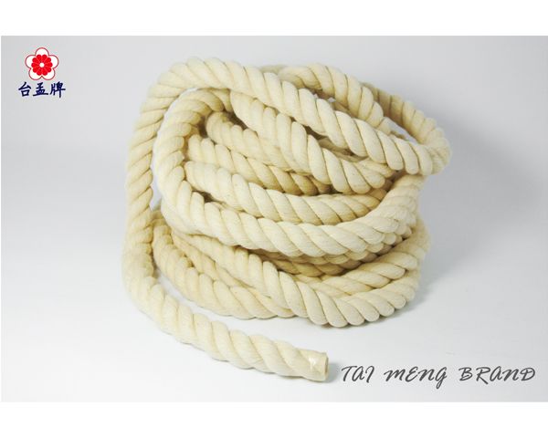 台孟牌 純天然 粗棉繩 一公斤包裝 (棉繩、麻花繩、背袋繩、童軍繩、園藝、綑綁繩、包裝、手工藝、DIY、吊繩、材料)-