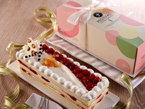 長條蛋糕–水果櫻桃-
