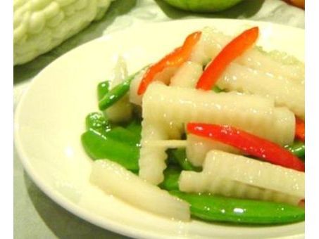 甜豆炒山藥-新百王餐廳