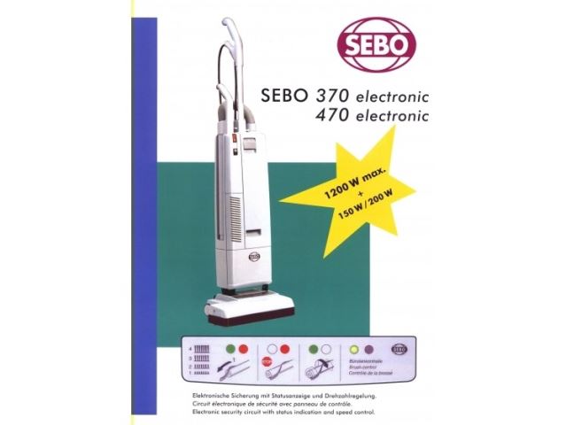 SEBO 370直立式吸塵器-