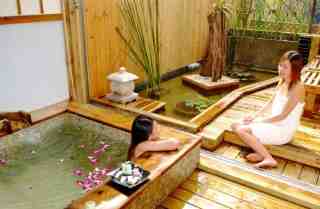 寶來渡假住宿│國蘭花園溫泉villa─河畔風呂兩人房(泡湯)