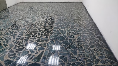 傳統拼貼大理石地板研磨翻新-