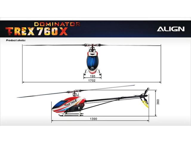 T-REX 760X 遙控直昇機-亞拓科技股份有限公司(ALIGN)
