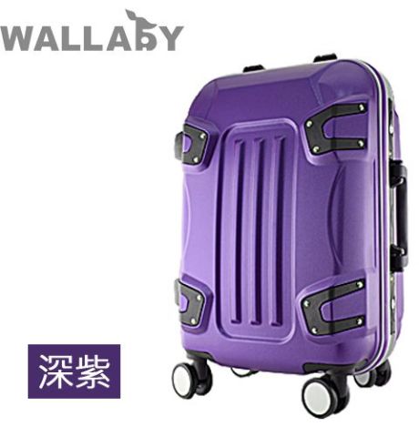 ABS變形金鋼鋁框行李箱(深紫色)