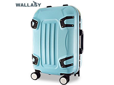 ABS變形金鋼鋁框行李箱(水藍色)