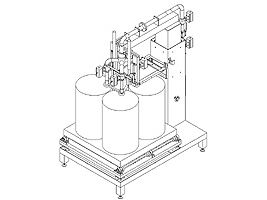 秤重式四口液體自動充填機 (標準型、白鐵型、防爆型)-