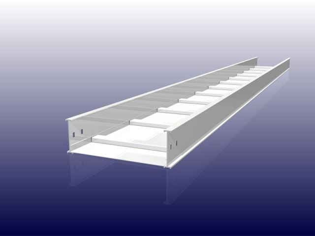 鋁製梯型線槽附底板