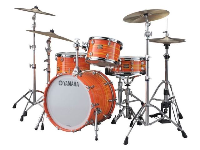 Yamaha Club Custom Swirl Orange Acoustic Drums 爵士套鼓