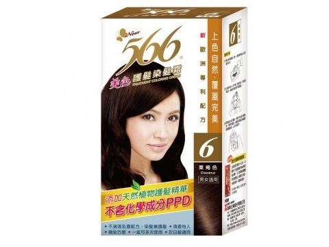 566美色護髮染髮霜 - (6)栗褐色-耐斯企業股份有限公司