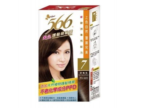 566美色護髮染髮霜 - (7深褐色)-耐斯企業股份有限公司