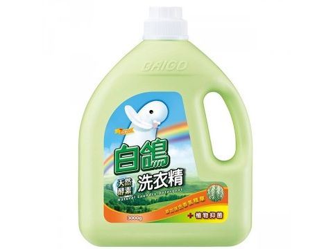 白鴿 天然酵素洗衣精 3000g-耐斯企業股份有限公司