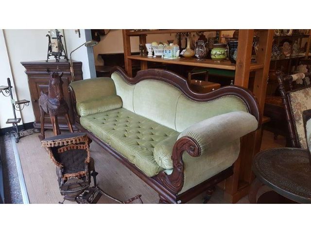 C7 法國 古董沙發 貴妃椅-