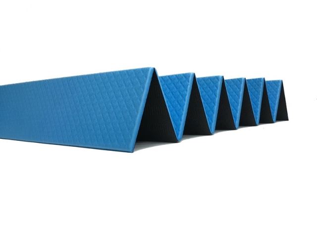 Blue Black Folding Yoga Mat-