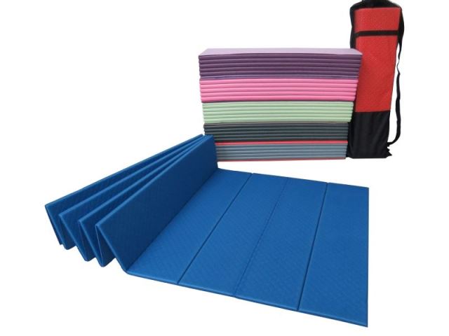 Orange Gray Yoga Mat Folding-
