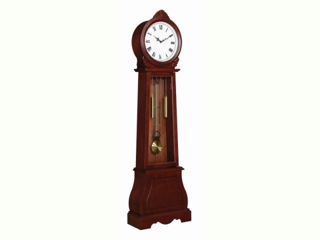 Transitional Brown Grandfather Clock-