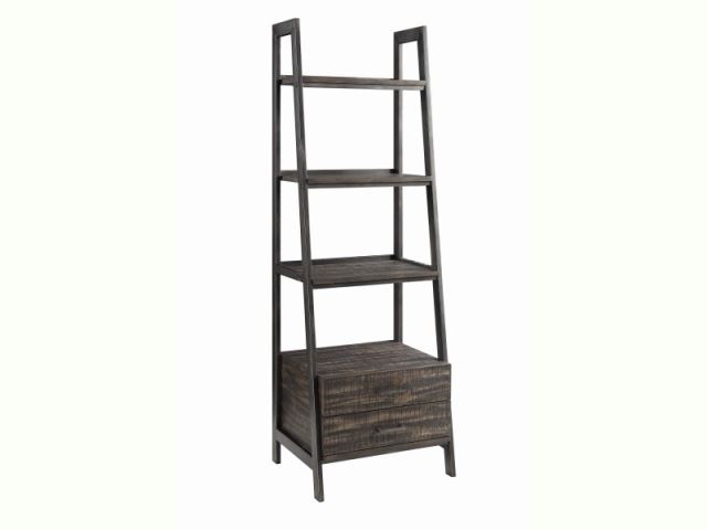 Scott Living Deponte Weathered Gunmetal Tapering Bookcase