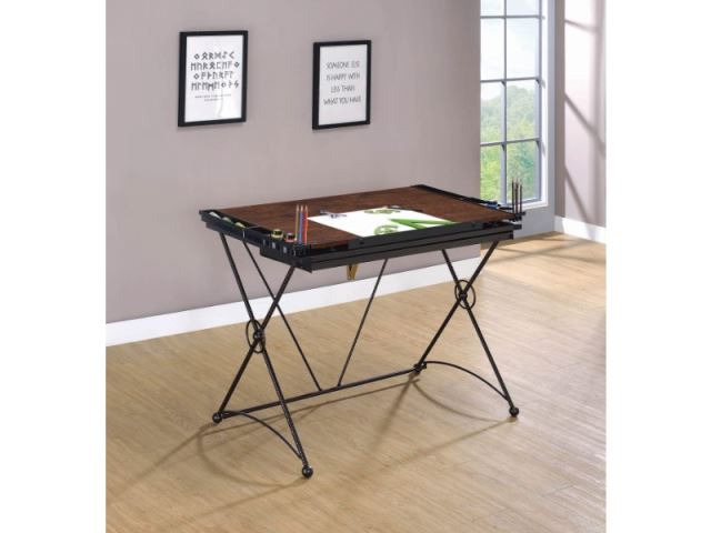 1-Drawer Drafting Desk Wenge-