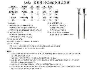 Lutz 高粘度(食品級)手提幫浦泵浦