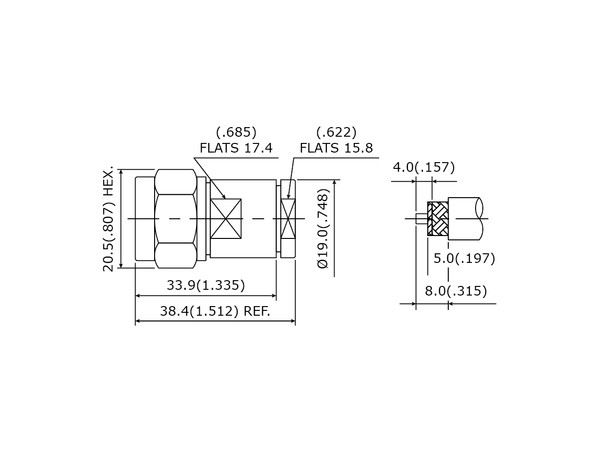 LOW PIM Connector N Straight Plug Clamp For Belden 9913 Or LMR400 Cable-