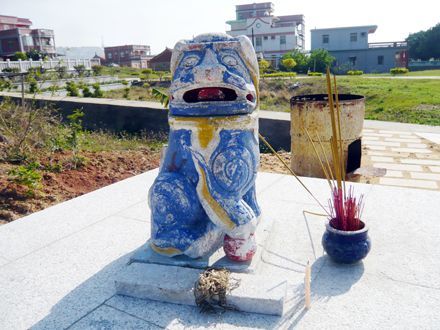 后水頭風獅爺(48公分，石雕、蹲距)