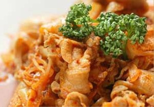上海弄堂–韓國泡菜炒白肉凍豆腐