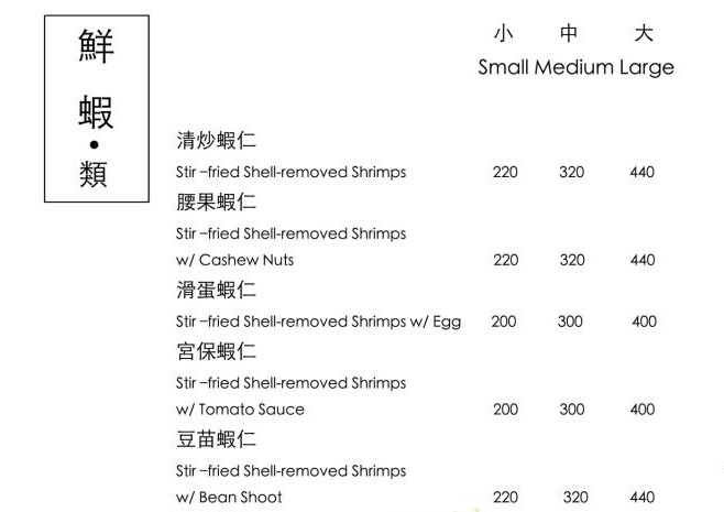 【台大公館美食】鮮蝦類menu-