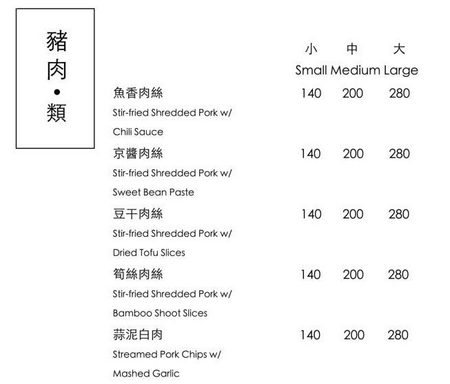 【公館火鍋推薦】豬肉類menu-