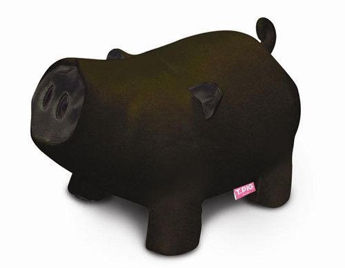 《luft》T. Pig圓筒衛生紙座黑皮