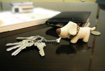 《luft》T. Dog 鑰匙圈灰-