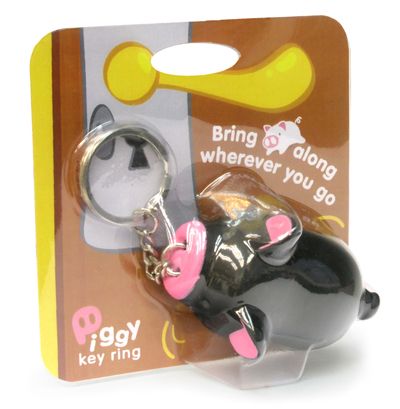 《luft》Piggy 造型鑰匙圈(小粉橘豬)-