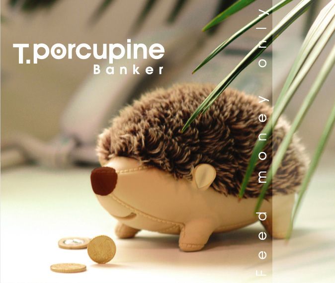 《luft》T. Porcupine 存錢筒(黑)-
