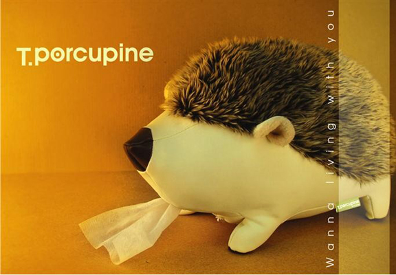 《luft》T. Porcupine圓筒衛生紙座黑-