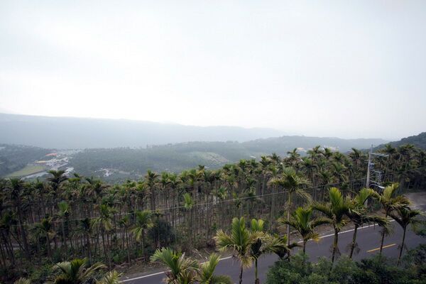 遠眺華山美景-