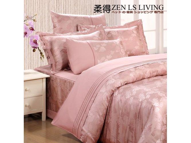 【柔得寢飾】 頂級緹花 六件式 兩用被 床罩組 ZJB07
