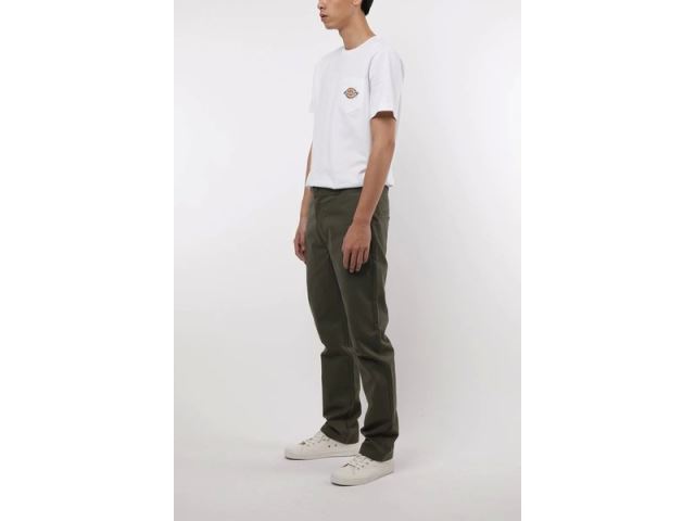 【Dickies Taiwan】WD812 低腰小直筒斜紋布工作長褲-