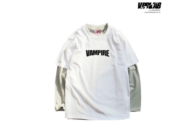 【Vampire Crew】闇黑經典字體 兩件式長TEE-