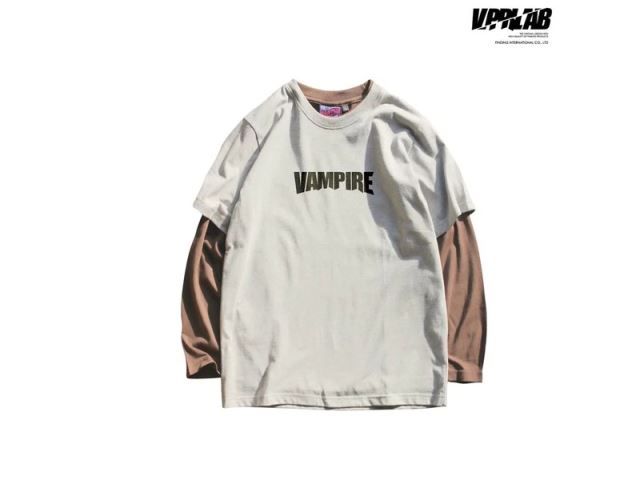 【Vampire Crew】闇黑經典字體 兩件式長TEE-