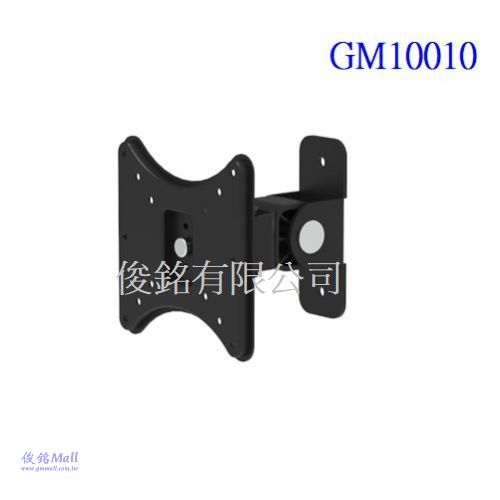 GM10010 適用10~32吋手臂型壁掛式液晶電腦螢幕架,支臂可上下傾斜180度/左右擺動180度調整,螢幕可以水平360度旋轉,適用於自動化機台設備整合/安全監控,台灣製品-