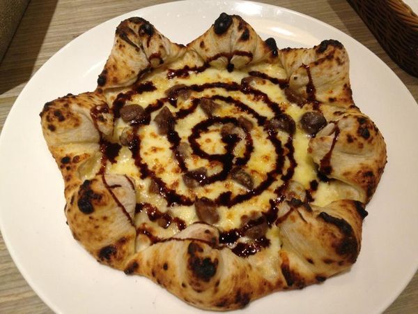火山栗子巧克力pizza-
