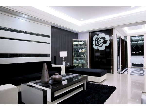 [現代風格]黑、白、銀時尚精品住宅-