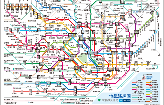 東京地鐵路線圖-