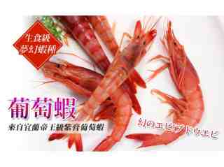 【台北濱江】宜蘭葡萄蝦1kg/箱（約26~30隻）