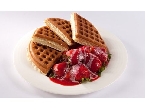 草莓奶油鬆餅-
